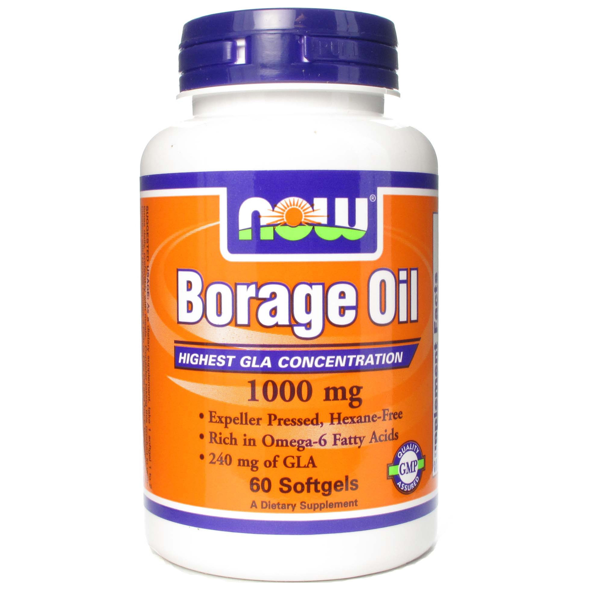 Now Borage Oil Mg Mg Gla Softgels