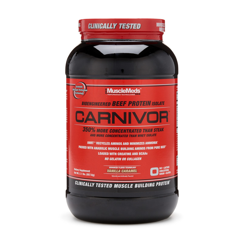 Musclemeds Carnivor ™ Bio Engineered Beef Protein Isolate Vanilla Caramel 908 Gr Πωρίας